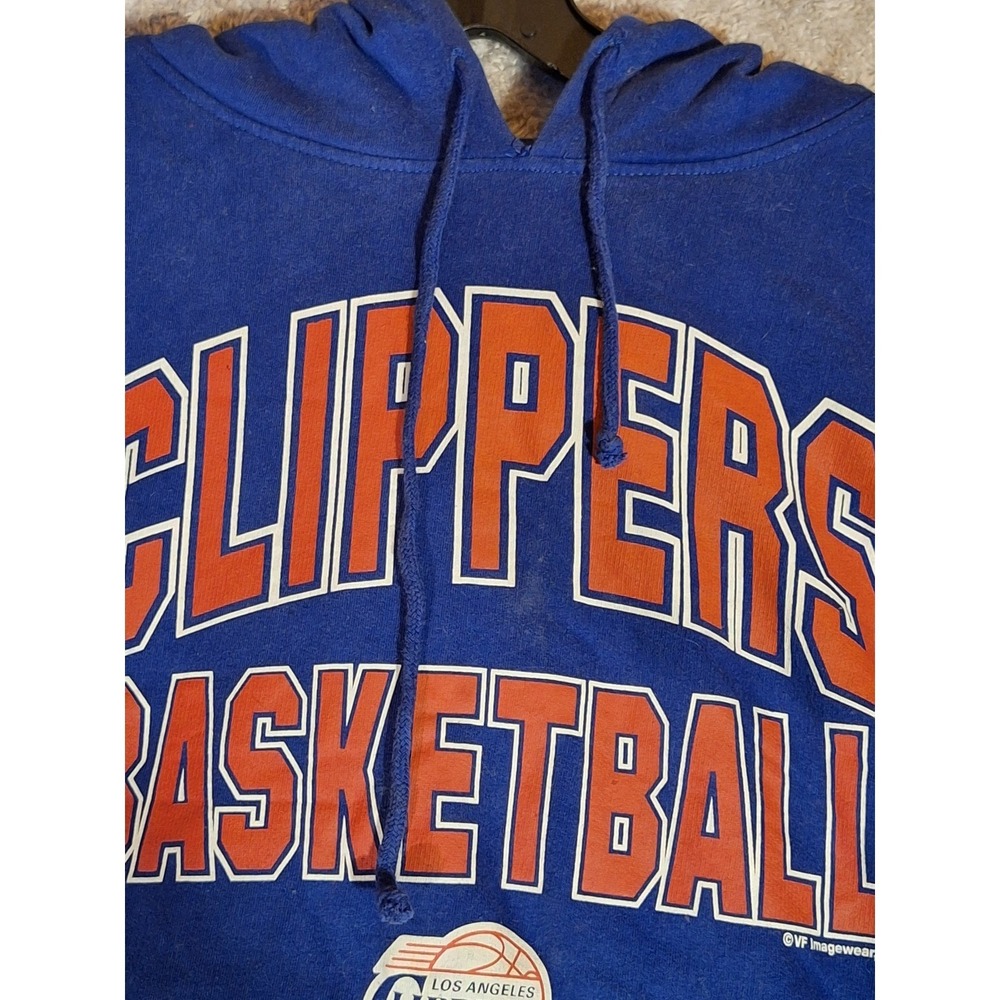 NBA Majestic Mens LA Clippers Basketball Hoodie Royal Blue Size 4X Sweatshirt - Picture 5 of 9
